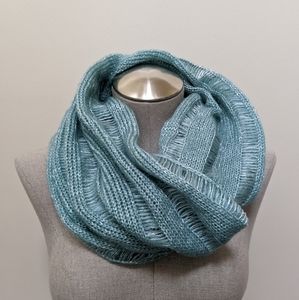 NWT icing infinity scarf pointelle knit